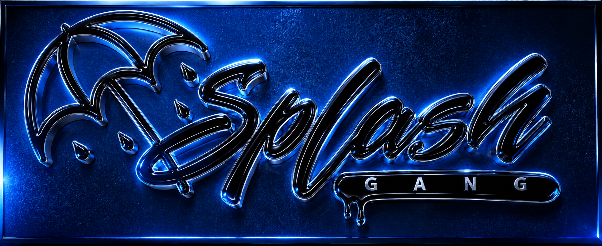Splash Gang Records 3D blue logo